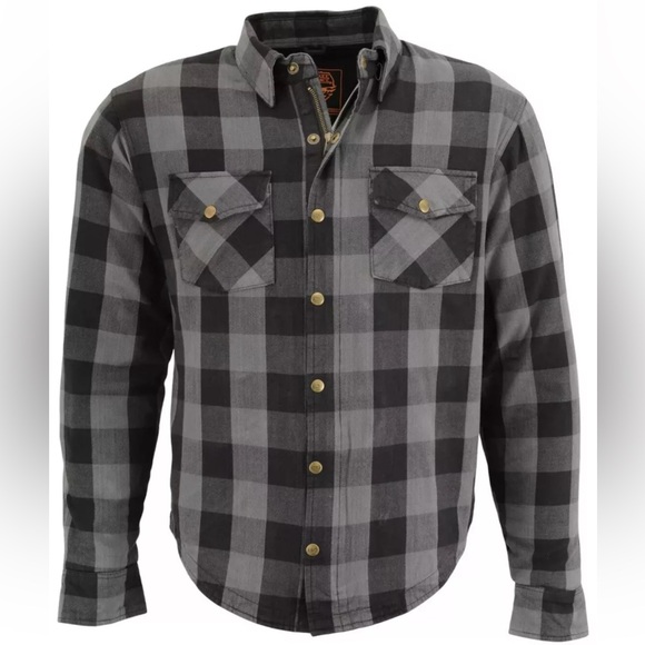 Milwaukee Performance Apparel Other - Milwaukee Performance Apparel Men's Aramid Checkered Plaid Biker Shirt size 3XL